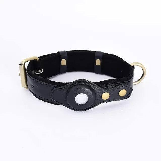 Leather Anti-Lost Dog Collar | Comfortable, Long-Lasting Safety Collar