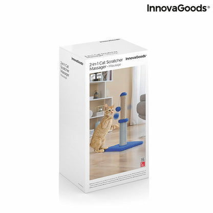 Cat Scratching and Massage Post with Ball